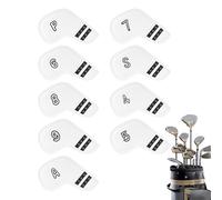 Custodie da golf - Custodia spessa in pelle PU - 9 pezzi per Wedge Hybrid Fairway e Putter - per putter in legno da fairway su Driving Range e campo da golf per uomini e donne