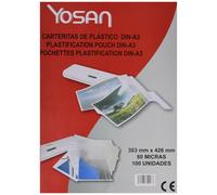Custodie da plastificare Yosan Trasparente A3
