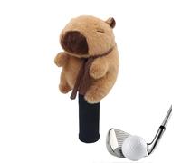Custodie in peluche a forma di animali, cuscinetti protettivi numerati 3-5, morbide custodie per testa da golf per uomini, set di per marcatori per palloni da tee, regalo per sport di