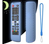 Custodie in silicone per controller remoti coperture protettive manica antiurto per telecomando per Samsung BN59-01315A BN59-01315B BN59-01315E BN59-01315L (Blu luminoso)