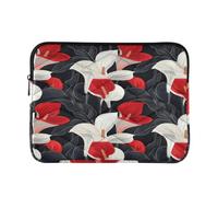 Custodie morbide per computer portatile 15 pollici elegante fiore calla | 15Inch Laptop Bag Valigetta per viaggio di lavoro latitudine caso L