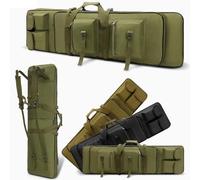 Custodie per Carabine, 81/94/118 cm Custodia Doppia per Fucile, Carabina Lunga Borsa per Fucile Zaino per Pistola per Il Trasporto di Caccia e Tiro(Green,32in/81cm)