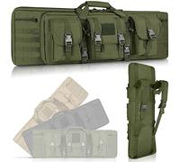 Custodie per Carabine, 95/105/118/140 cm Custodia Doppia per Fucile, Fucile di Canna da Pesca Borsa,Fodero Porta Fucili Imbottito, Resistente e Impermeabile, per Conservare Braccia,Green-47in/118cm