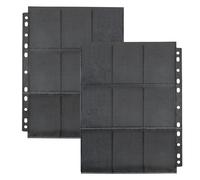 Custodie per carte da collezione, 44 pagine, di alta qualità, 720 tasche, per dimensioni standard, per carte da collezione, colore nero trasparente