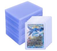 Custodie per carte Set di 100 Custodie per Carte da Collezione Trasparente spessore regolare Card Protectors Adatte per,carte collezionabili,MTG,Pokemon Magic