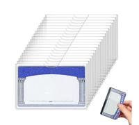 Custodie per carte Thrivenget, custodie in plastica resistenti all'acqua, custodie protettive trasparenti in PVC per carte di previdenza sociale, adatte a vari tipi di carte (20PCS)