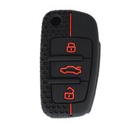 Custodie per chiavi auto Custodia In Silicone Chiave Telecomando Auto A 3 Pulsanti Per A1 S1 A2 A3 S3 A5 A6 RS4 TT Q3 Q7 2005 2006 2007 2008 2009-2013 Auto Portachiavi
