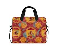 Custodie per computer portatili a tracolla con maniglia e tracolla da 15,6 pollici, custodia rigida con cerniera, stile indiano, sole Egitto