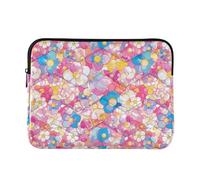 Custodie per computer portatili da 13 a 14 pollici, concise, con fiori in vetro macchiato, borsa per il trasporto per tablet per lavoro e affari