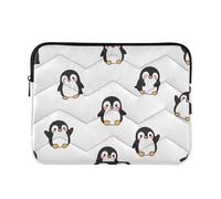 Custodie per computer portatili valigetta custodia per il trasporto carino cartoni animati pinguini bianchi notebook maniche per computer grandi