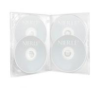 Custodie per DVD Amaray da 4 trasparente 15 mm, 10 pezzi