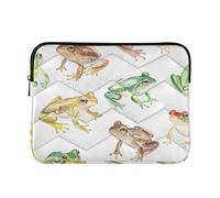 Custodie per laptop 13-14 pollici concise, chic rana bianca, borse per il trasporto del computer per viaggi di lavoro