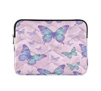 Custodie per laptop concise 16" Y2k Estetica Blu Farfalla | 16 pollice Laptop Bag Cartella per Viaggi Business funda para L
