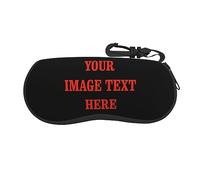 Custodie per occhiali per occhiali da vista Soft Shell unisex personalizzate Custodia per occhiali personalizzata Custodia occhiali da sole portatile personalizzata Aggiungi il testo dell'immagine