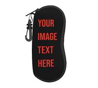 Custodie per occhiali per occhiali da vista Soft Shell unisex personalizzate Custodia per occhiali personalizzata Custodia occhiali da sole portatile personalizzata Aggiungi il testo dell'immagine