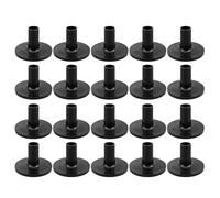 Custodie per piatti, maniche corte per batteria da 3,8 cm, 20 coperture per supporto per batteria in materiale ABS realizzato con piccolo volume, leggero, facile da trasportare e riporre, feltri per