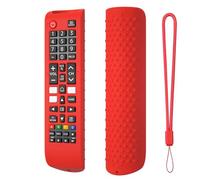 Custodie protettive in silicone con corda per appendere il telecomando per Smart TV BN59-01315A, BN59-01315B, BN59-01315E, BN59-01315L, colore: rosso