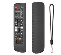 Custodie protettive in silicone con corda per appendere il telecomando per Smart TV BN59-01315A, BN59-01315B, BN59-01315E, BN59-01315L, colore: grigio scuro