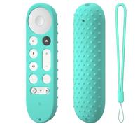Custodie protettive in silicone per Google TV Streamer 4K TV 2024/per telecomando Google GY3LE, custodia protettiva morbida antipolvere antiurto (verde menta)
