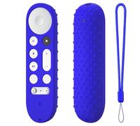 Custodie protettive in silicone per Google TV Streamer 4K TV 2024/per telecomando Google GY3LE, custodia protettiva morbida antipolvere antiurto (blu)
