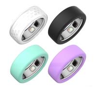 Custodie protettive in silicone per Oura Ring 5, cover morbide e leggere con antigraffio, per anelli di dimensioni 6-13, confezione da 4 custodie colorate per uso quotidiano e sport (set M-C)