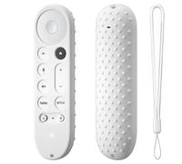Custodie protettive in silicone per telecomando Google TV Streamer 4K TV 2024 per telecomando Google GY3LE (bianco)