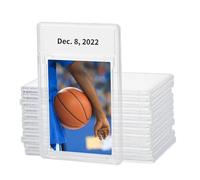 Custodie protettive per carte collezionabili, 12 pezzi in acrilico trasparente, custodia rigida per carte con posizione per etichetta, porta carte per carte standard di giochi sportivi Star Anime, 12