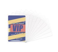 Custodie protettive per carte d'identità, 8,9 x 5,8 cm, in plastica trasparente, morbide, per carte da gioco, carte sportive (500)