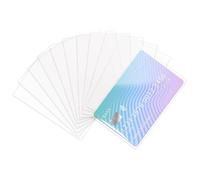 Custodie protettive per carte d'identità, 8,9 x 5,8 cm, in plastica trasparente, morbide, per carte da gioco, carte sportive, 50 pezzi