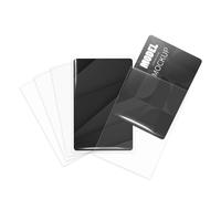 Custodie protettive per carte d'identità, 8,9 x 5,8 cm, in plastica trasparente, morbide, per carte da gioco, carte sportive (100)