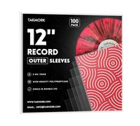 Custodie trasparenti per dischi in vinile - Manicotti esterni per album LP, 100 pezzi, spessore 3 mm