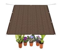 Custom 80 x 100 cm con occhielli - HDPE resistente alle intemperie traspirante tenda parasole per giardino e patio - colore marrone, protezione UV
