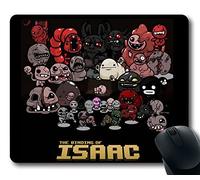 Custom Amazing Mouse Pad with The Binding Of Isaac Indie Game Art Non-Slip Neoprene Rubber Standard Size 9 Inch(220mm) X 7 Inch(180mm) X 1/8 Inch(3mm) Desktop Mousepad Laptop Mousepads Comfortable Computer Mouse Mat