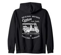 Custom Bangkok Tuk Tuk - Vintage Thailandia Motors Design Felpa con Cappuccio