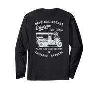 Custom Bangkok Tuk Tuk - Vintage Thailandia Motors Design Maglia a Manica