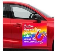 Custom Car Magnet Stickers,Customizable Car Magnet Sticker Text/Logo/Image,Prevent Car Scratches Dents, Personalised car Magnetic Signs,for Cars, Businesses, Advertising, Personal Use, Gifts