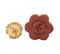 Custom Ceramics Stamp Brass Clay Stamp with Your Logo Personalized Pottery and Initial Signature for Leather, Soap cartello(2 inches)