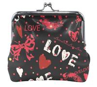Custom Chic Kiss Rosetta Love Women Carino Portafoglio in pelle Cerniera Portamonete Piccolo Portamonete, Chic Kiss Rosetta Love, OneSize, Chic Kiss Rosette Love, Taglia unica, Classico