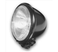 Custom Chrome Faro Fanale Luce Anteriore Moto da 4-1/2" - 11,43 CM Bates Nero Omologato Custom Chopper Bobber