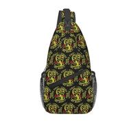 Custom Cobra Kai The Karate Kid Sling Crossbody Borsa Petto Cool Strike Primo Colpo Duro 80S Film Zaino a Spalla per Escursioni