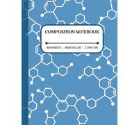 Custom Design Composition Notebook | 100 Pages, Wide Ruled | 7.5 x 9.75 Inch | Soft Cover Journal for School, Work & Everyday Writing