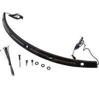 Custom Dynamics Genesi 4 LED Pipistrello Parabrezza Orlo Nero #CD-WT2-01-B