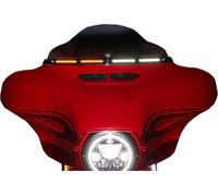 Custom Dynamics Genesi 4 LED Pipistrello Parabrezza Orlo Nero #CD-WT2-05-B