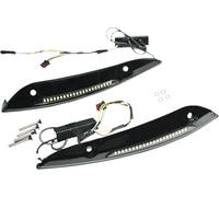 Custom Dynamics Genesi 4 LED Strada Glide Parabrezza Orlo #CD-RG-WT-AW2-B