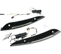 Custom Dynamics Genesi 4 LED Strada Glide Windshieldtrim #CD-RG-SWT-AW2-B