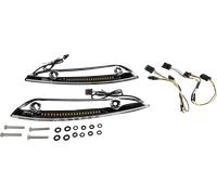 Custom Dynamics Genesi 4 LED Strada Glide Windshieldtrim #CD-RG-SWT-AW2-C