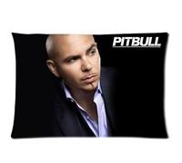 Custom Famous Singer Pitbull Zippered Pillow Case 20x30 Inches(Two Sides)