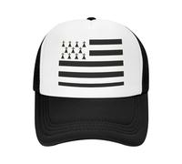 Custom Flag of Brittany Trucker Hat Women Men Adjustable Adult France Region Sign Identity Nation Baseball cap Summer Dad Hat