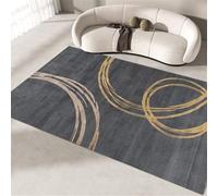 Custom Grey Area Rug for Girls' BedroomsLarge 130 x 190 cm Abstract Minimalist Carpet for Living Room Sofà & FiresideStylish Home Decor & Cozy Accent Piece