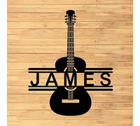 Custom Guitar Metal Wall Sign - Personalized Guitar Metal Wall Art - Guitar Metal Wall Decor - Personalized Guitar Decor - Musician Gifts - Bedroom Decor